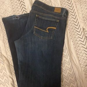 American Eagle jeans size 16 long super stretch